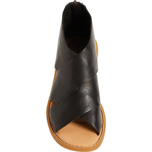 NEW Born  Imani Open-Toe Sandals - Leather For Women in black 7252s3 - Picture 4 of 6